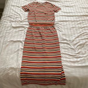 Zara Knit Striped Set